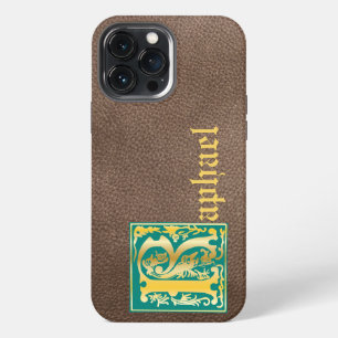 16th Century Mythic Creatures Decorative Capital R iPhone 13 Pro Max Case