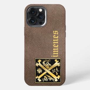 16th Century Mythic Creatures Decorative Capital X iPhone 13 Pro Max Case