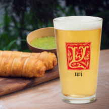 16th Century Mythic Creatures Decorative Capital Y