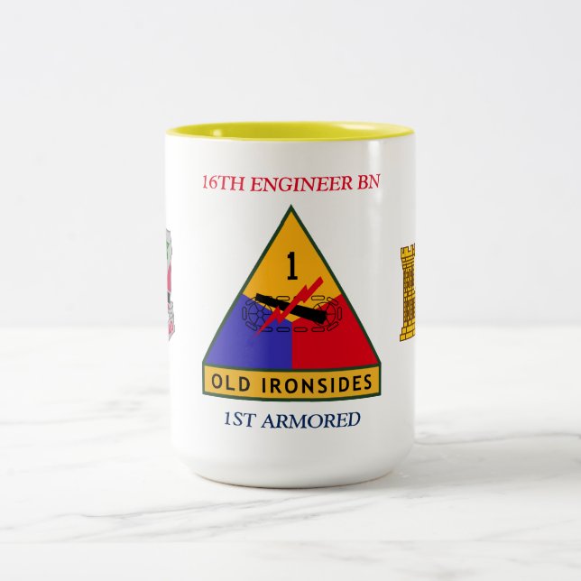 16TH ENGINEER BATTALION 1ST ARMORED MUG (Center)