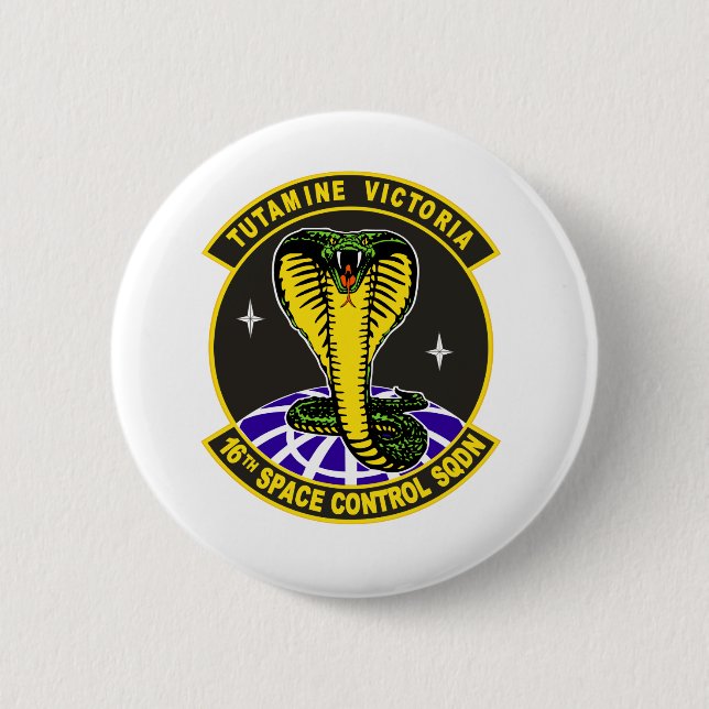 16th Space Control Squadron 6 Cm Round Badge (Front)