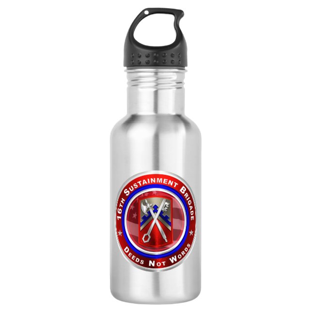 16th Sustainment Brigade 710 Ml Water Bottle (Front)