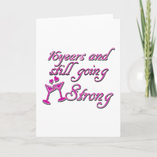 16th wedding anniversary card