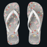 16th Wedding Anniversary Peridot,Wax, & Statice Thongs<br><div class="desc">So,  she needs flip flops AND it's their 16th wedding anniversary? Then perhaps my wax candle,  peridot and statice flower graphics might be just the thing you're looking for!</div>