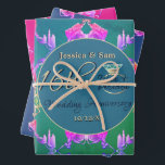 16th Wedding Wax, Statice Flower Wrapping Paper Sheet<br><div class="desc">A lovely,  colourful wrapping for her on their 16th wedding anniversary,  with traditional candle,  statice flower and peridot gemstone graphics!</div>