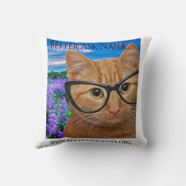 16x16 pillow better ask nana (Back)