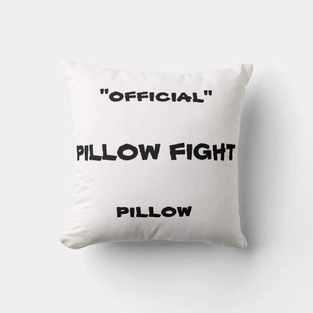 16X16 THROW PILLOW KIDS PILLOW FIGHT PILLOW FUNNY (Front)
