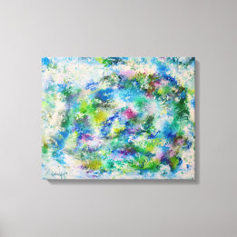 16x20 Abstract Art Meadow Canvas Print