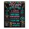 16x20" Birthday chalkboard sign personalised