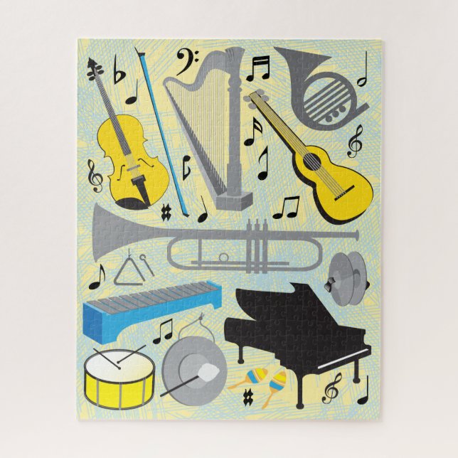 16x20 Instruments Puzzle for Colorblind People (Vertical)