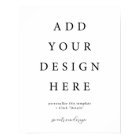 16x20" Vertical/Portrait Poster Sign