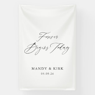 16x20 Wedding Sign – Forever Begins Today Person