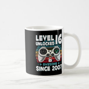16yr Bday Son Boy Funny Gamer 16th 16 Year Old Bir Coffee Mug