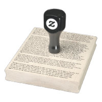 1700 Characters! Your Text Custom Rubber Stamp