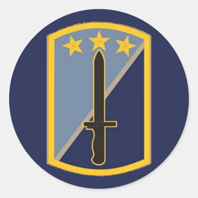 170th Infantry Brigade Round Classic Round Sticker (Front)