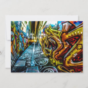 1711 COLORFUL STREET GRAFFITI GANGSTER CITY WALLS
