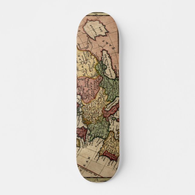 1721 Map of Europe Skateboard (Front)