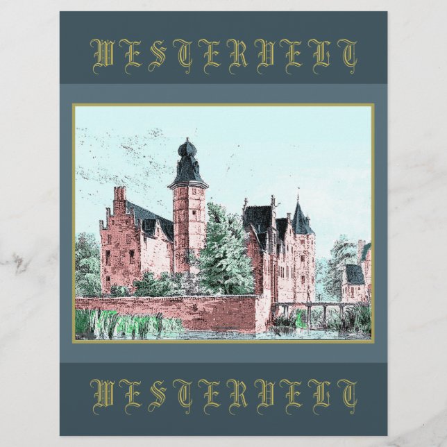 1729 A. de Haen Dutch Kasteel WESTERVELT  (Back)