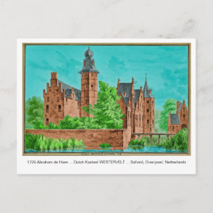 1729 A. de Haen Dutch Kasteel WESTERVELT .... Card