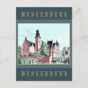 1729 A. de Haen Dutch Kasteel WESTERVELT Postcard