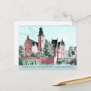 1729 A. de Haen Dutch Kasteel WESTERVELT Postcard