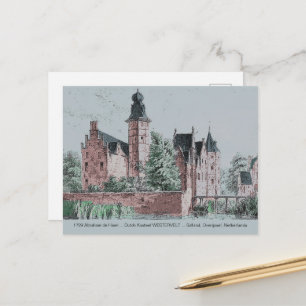 1729 A. de Haen Dutch Kasteel WESTERVELT Postcard
