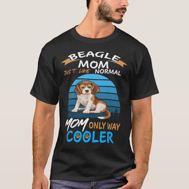 173 Beagle Mum Cooler T-Shirt (Front)