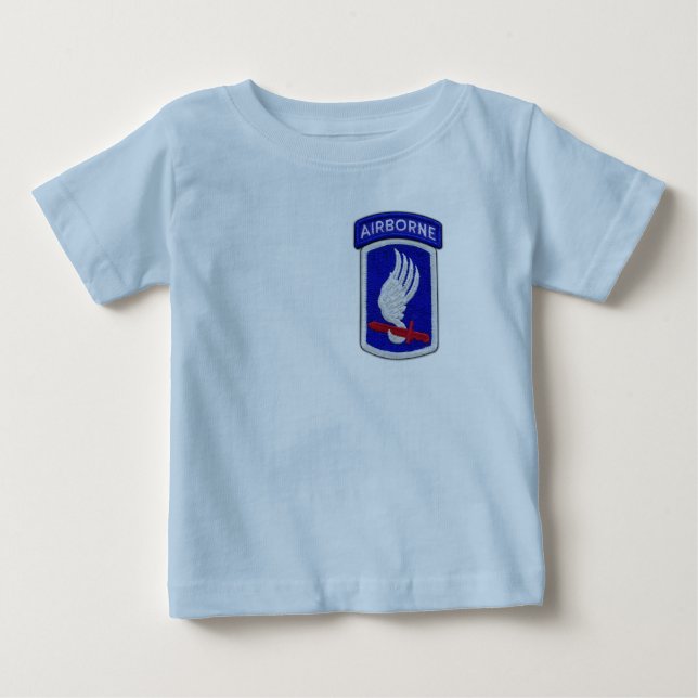 173rd ABN Airborne Brigade Sky Soldiers Patch Baby T-Shirt (Front)