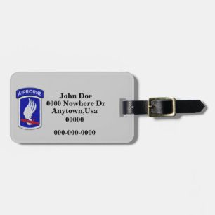 173rd ABN BDE airborne brigade patch luggage tag