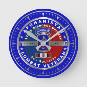 173rd Airborne Brigade Afghanistan Veteran Round Clock