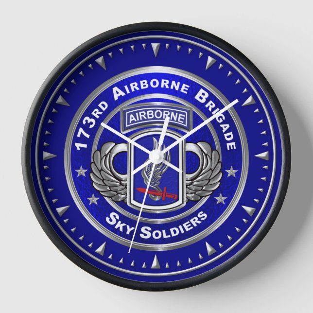173rd Airborne Brigade  Clock (Front)