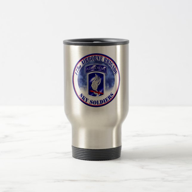 173rd Airborne Brigade Combat Team 001 Travel Mug (Center)