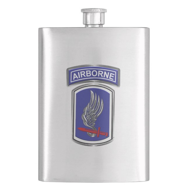 173rd Airborne Brigade Combat Team Hip Flask (Front)