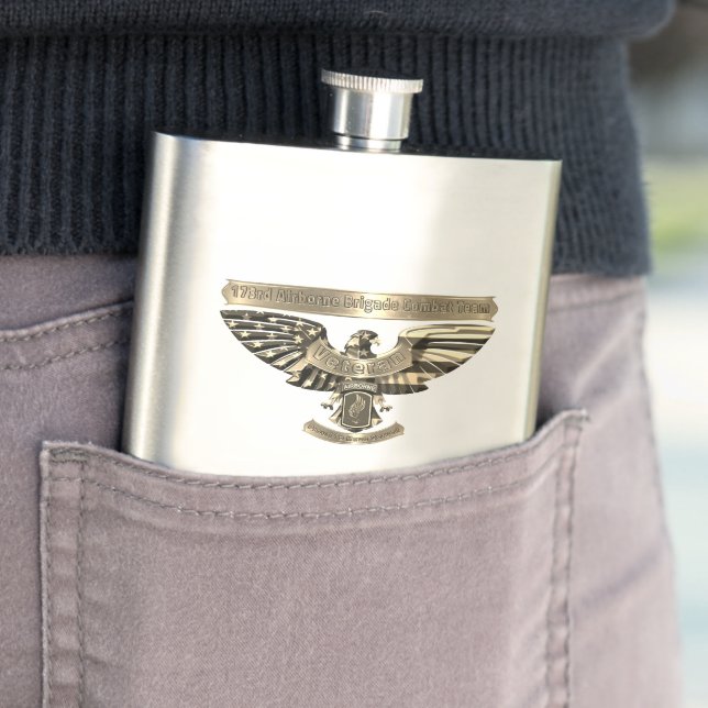 173rd Airborne Brigade Combat Team Veteran Flask (In Situ)