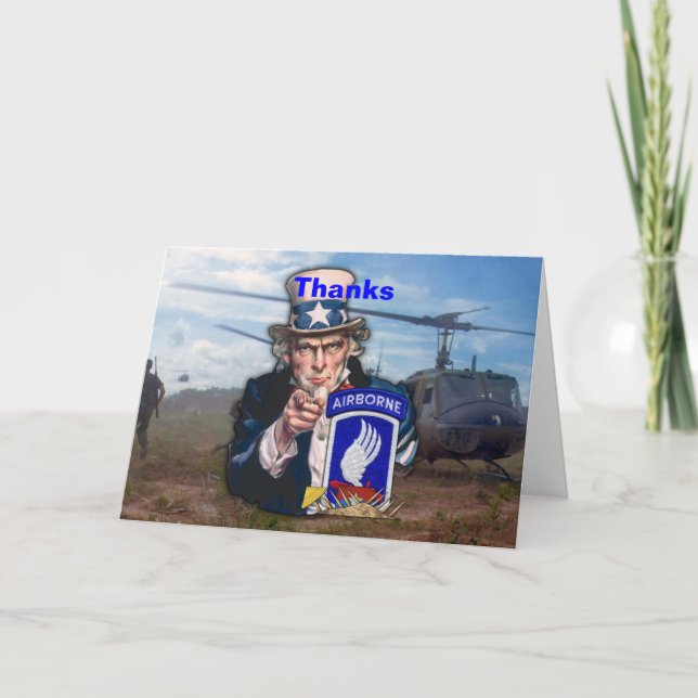 173rd airborne brigade nam patch Card (Front)