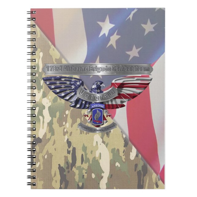 173rd Airborne Brigade  Notebook (Front)