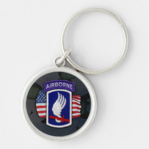 173rd airborne Brigade patch veterans Keychain