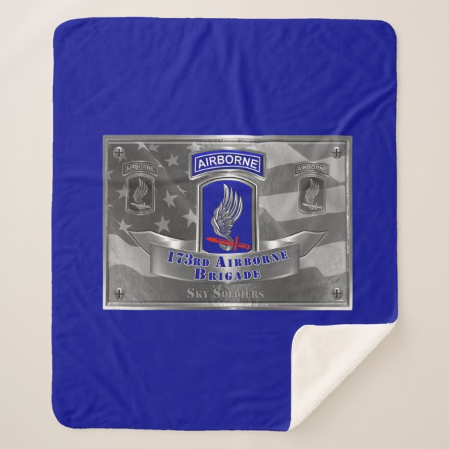 173rd Airborne Brigade  Sherpa Blanket (Front)