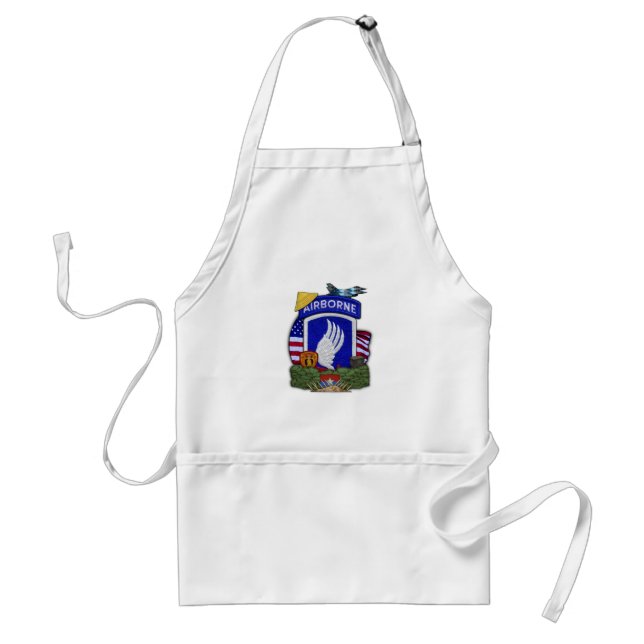 173rd airborne brigade vietnam war vets bbq apron (Front)