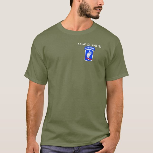 173RD AIRBORNE LEAP OF FAITH T-SHIRT (Front)