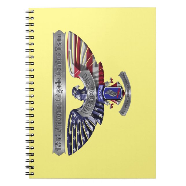 173rd Airborne “Proud To Have Served” Notebook (Front)
