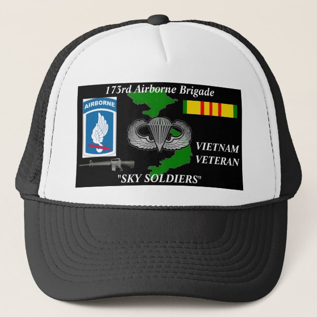 173rd AireBorne Brigade Vietnam Veteran Ball Caps (Front)