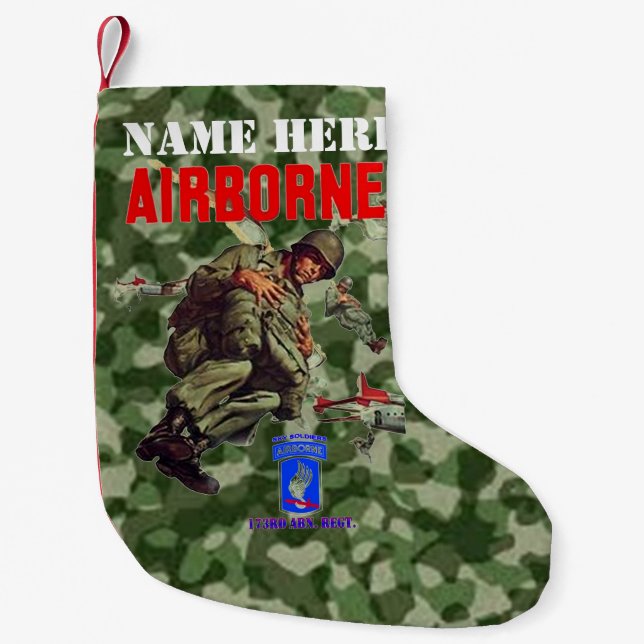 173rd SKY SOLDIERS Small Christmas Stocking (Front)