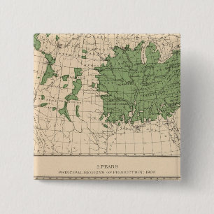 174 Apples, pears, principal regions 15 Cm Square Badge