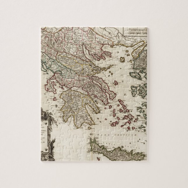 1752 Map of Ancient Greece Jigsaw Puzzle (Vertical)