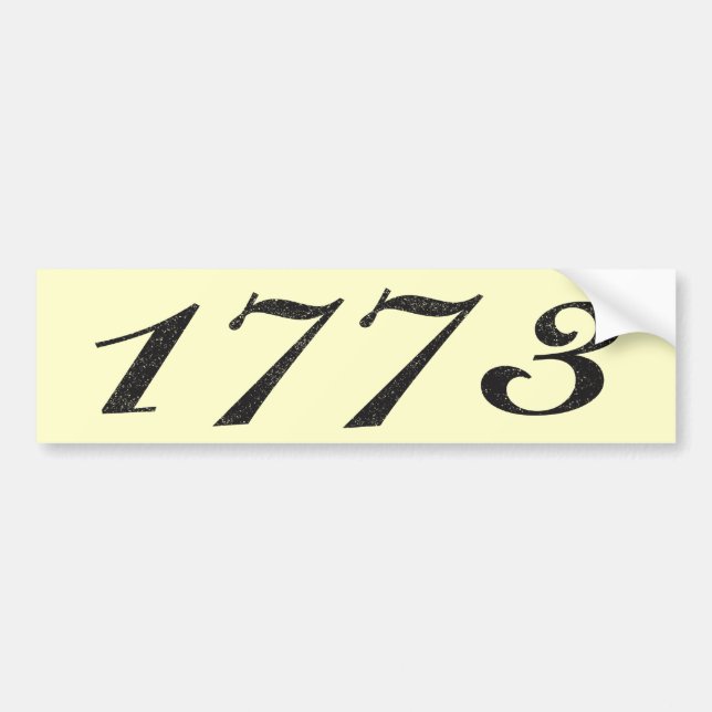 1773 BUMPER STICKER (Front)