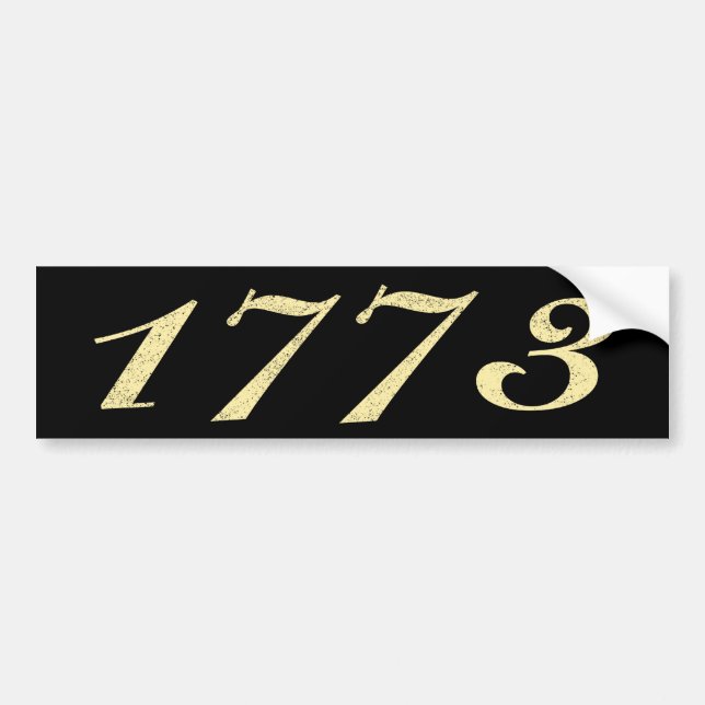 1773 BUMPER STICKER (Front)