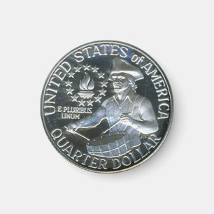 1776-1976 Bicentennial Drummer Boy Quarter Dollar Magnet