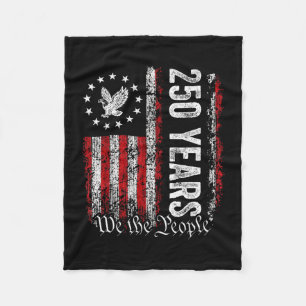 1776-2026 250 years america birthday veteran dad fleece blanket
