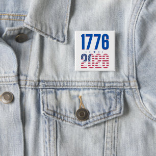 1776 2026 250 years freedom 15 cm square badge